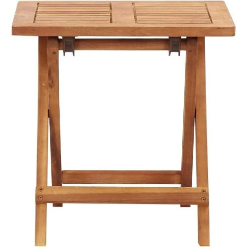 Détail de Table Pliable Jardin VidaXL, Bois Acacia Massif, Terrasse