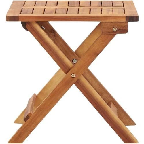 Zoom sur Table Pliable Jardin VidaXL, Bois Acacia Massif, Terrasse