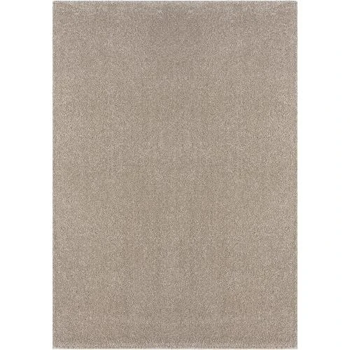 Zoom sur Tapis Moderne Poils Courts Épais Beige, Effet Mélangé