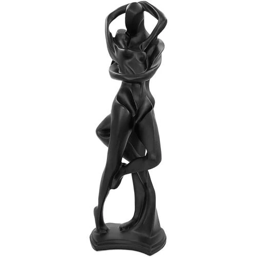 Sculpture romantique couple dansant, décoration abstraite maison - Vue principale