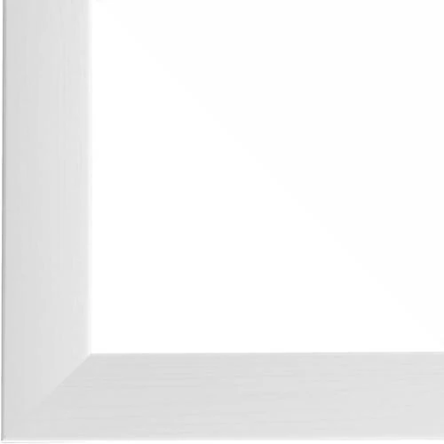 Zoom sur Cadre Photo sur Mesure, Bois MDF Blanc, Vitre Antireflet