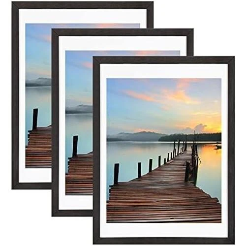 Cadres photo A2 noirs, Lot de 3, Upsimples - Vue principale