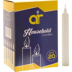 Bougies Classiques Blanches Casher A