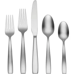 Oneida 20PC Everdine Sets Plat Argent, Élégance, Durable