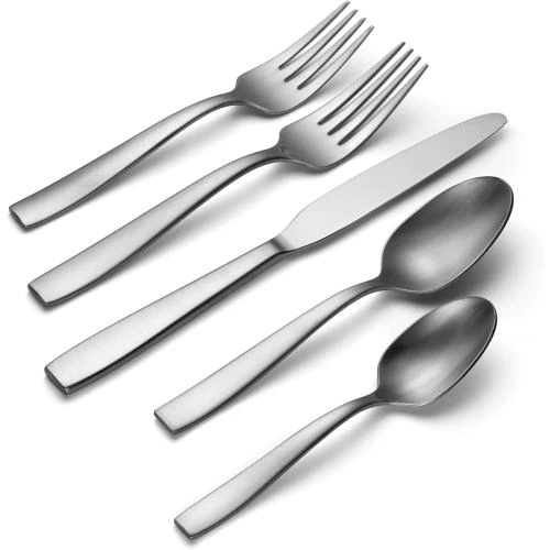 Zoom sur Oneida 20PC Everdine Sets Plat Argent, Élégance, Durable
