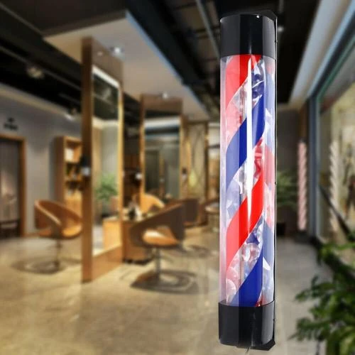 Kangten LED Barbers Pole, Lumière Rotative, Signalisation Coiffure - Vue principale