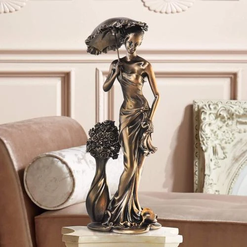 Dahlia Studios Sculpture Bronze Printemps Promenade - Vue principale