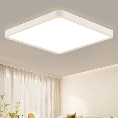 Plafonnier LED Plat 23W Lumière Chaude IP44 Étanche - Vue principale