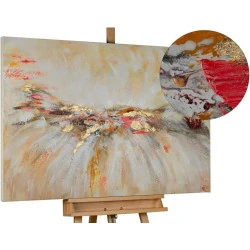 Kunstloft Tableau Peinture Moderne Abstrait Blanc Beige