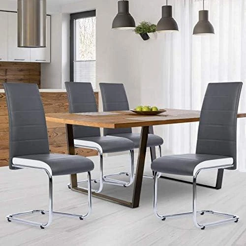Détail de Chaises MIA Grises, Lot de 4, Salle à Manger