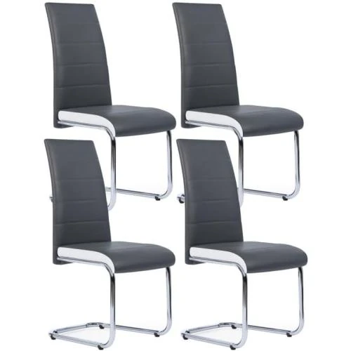 Chaises MIA Grises, Lot de 4, Salle à Manger - Vue principale