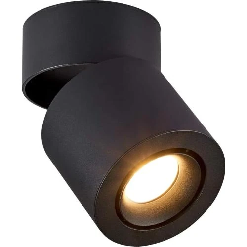 Spots plafond orientables LED Dr.lazy, noir 3000K - Vue principale