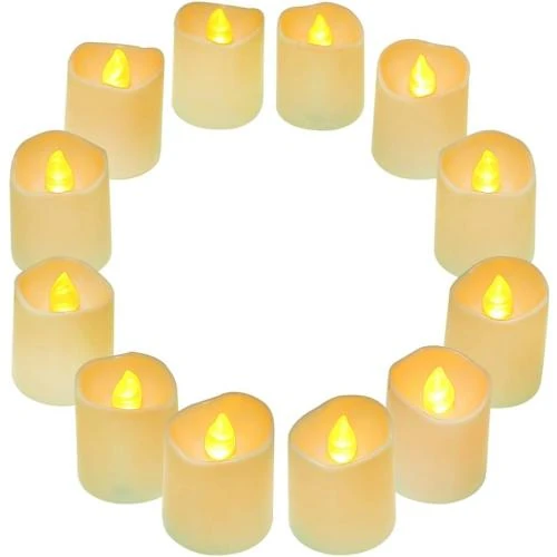 QHYK Bougies LED Piles, Lumière Vacillante, Décoration - Vue principale