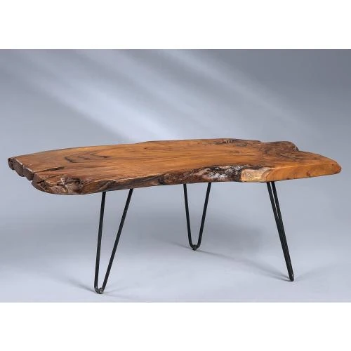 Zoom sur Table Basse M2 Kollektion, Bois de Teck, Marron