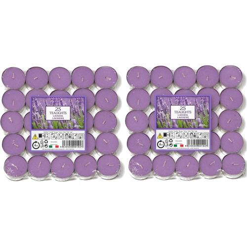 Présentation de Présentation Bougies chauffe-plat parfumées lavande, Price's Candles, 50 unités