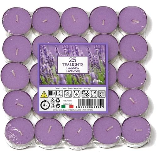 Détail de Bougies chauffe-plat parfumées lavande, Price's Candles, 50 unités