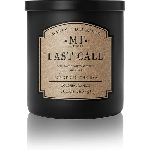 Bougie parfumée verre noir mat Manly Indulgence - Vue principale