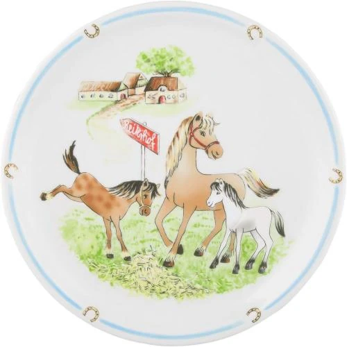 Assiette ronde Seltmann Weiden Mein Pony Multicolore - Vue principale