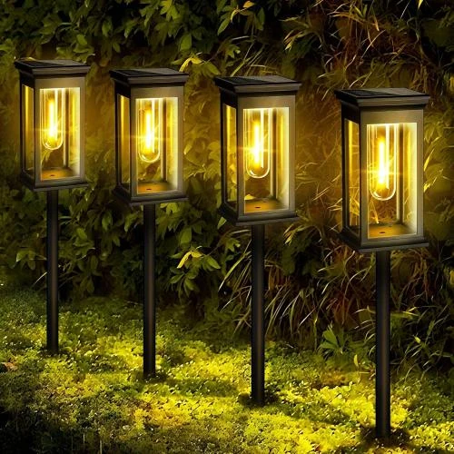 Lampes solaires SIVQIKE jardin extérieur, étanches IP65 - Vue principale