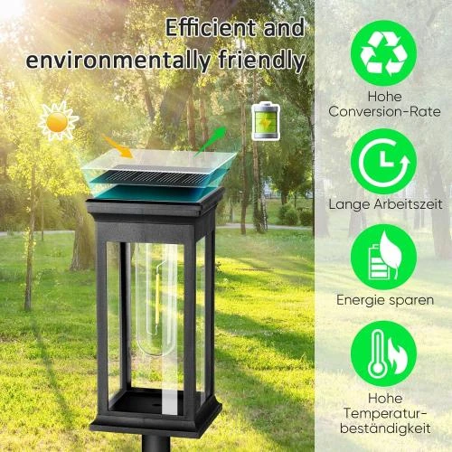 Zoom sur Lampes solaires SIVQIKE jardin extérieur, étanches IP65