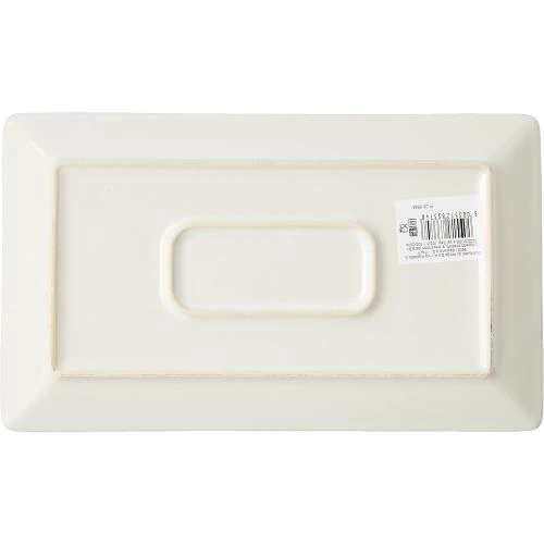 Zoom sur HetH, set 6 assiettes rectangulaires Positano, stoneware décoré