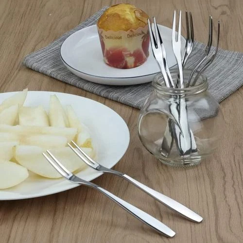 Zoom sur Fourchettes à Fruits En Acier Inoxydable, Boite Rangement
