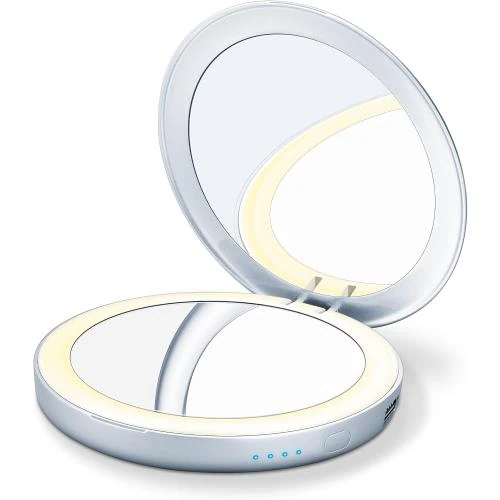 Détail de Miroir de Poche Éclairé Beurer 585.02, Powerbank