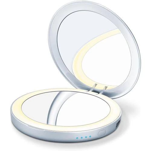 Miroir de Poche Éclairé Beurer 585.02, Powerbank - Vue principale
