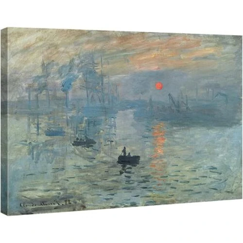 Wieco Art Toile Coucher de soleil Monet, Décoration murale - Vue principale