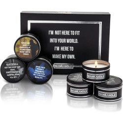 Présentation Bougies parfumées Majestic Zen, cadeau homme, relaxation