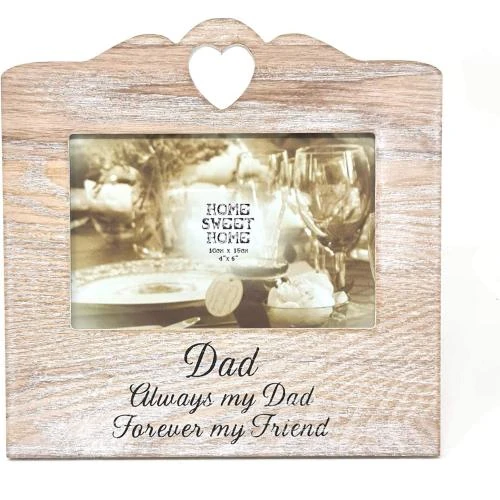Détail de Cadre photo bois Shabby Chic, motif papa, The Leonardo Collection