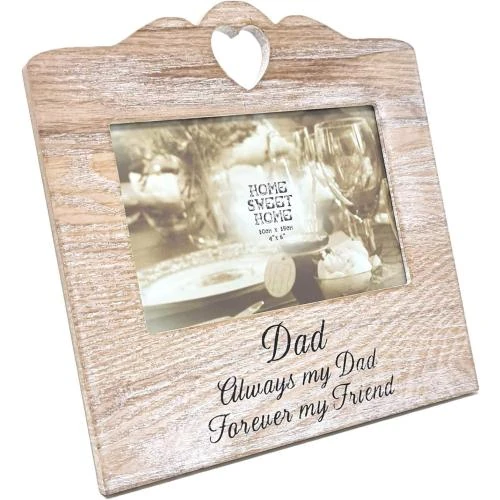 Cadre photo bois Shabby Chic, motif papa, The Leonardo Collection - Vue principale