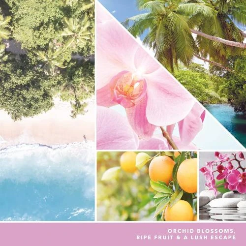 Détail de Yankee Candle Wild Orchid, bougie en verre parfumée