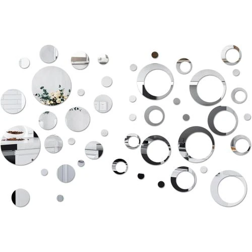 Milaosk Miroirs Ronds Autocollants Acrylique Décoration Moderne - Vue principale