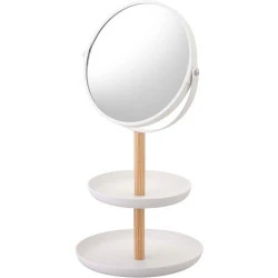 Yamazaki Support à Bijoux Miroir Blanc Design Élégant en situation