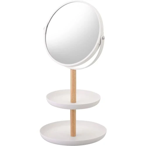 Détail de Yamazaki Support à Bijoux Miroir Blanc Design Élégant