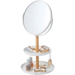 Yamazaki Support à Bijoux Miroir Blanc Design Élégant