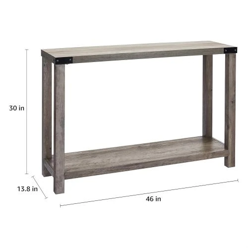 Zoom sur Table basse gris delavé, design moderne, ROCKPOINT