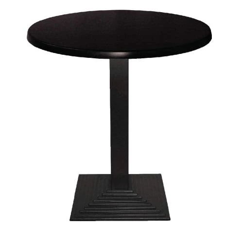 Zoom sur Bolero Pied de table fonte carré escalier noir