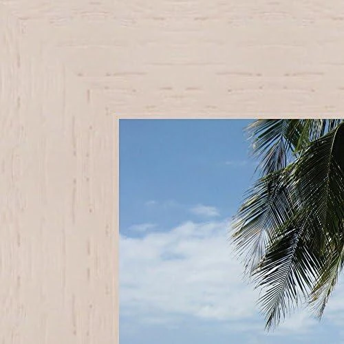 Zoom sur Cadre Photo Mural Bois Blanc Casse 50x20 cm