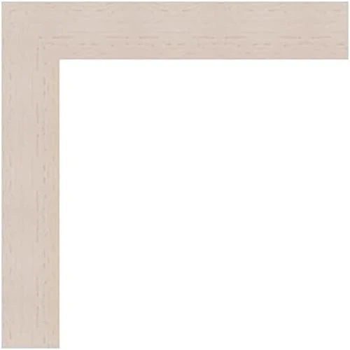 Détail de Cadre Photo Mural Bois Blanc Casse 50x20 cm