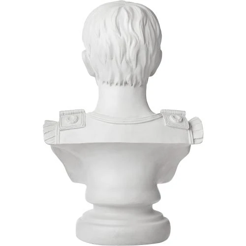 Zoom sur Statue Buste Auguste César, Design Toscano, Pierre Antique