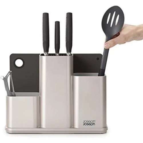 Détail de Joseph Joseph Rangement Cuisine Multifonction 3 en 1 Argent
