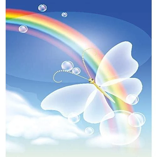 Détail de Bougies funéraires Hs Candle, lot de 3, blanc, arc-en-ciel