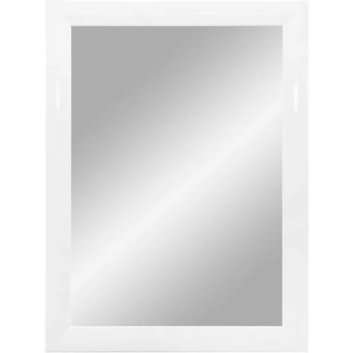 Détail de Miroir mural blanc brillant, cadre MDF 35 mm