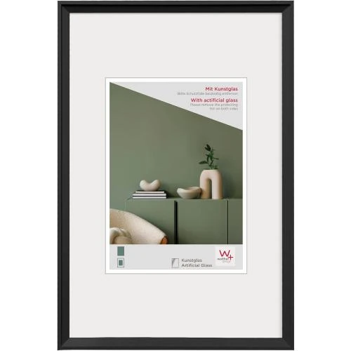 Cadre Photo Plastique Noir Walther Design DEX460B - Vue principale