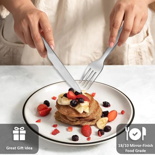 Présentation de Zoom sur AEX Ménagère camping acier inoxydable, 16 pièces