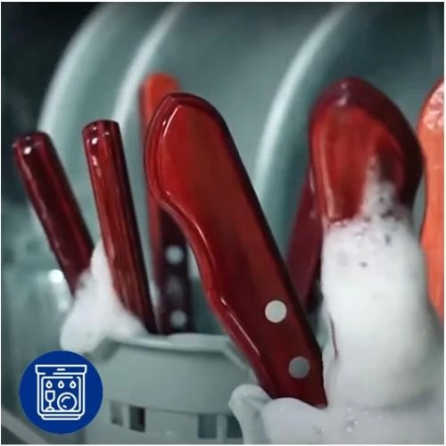 Zoom sur Couteaux, fourchettes steak, 12pcs inox, bois marron