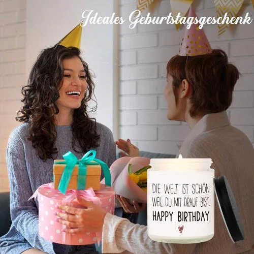 Détail de Bougie parfumée cadeau anniversaire 39 ans femme, idées cadeaux