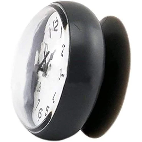 Horloge murale ventouse PULABO noire, étanche, pratique - Vue principale